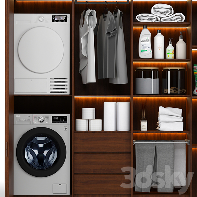 Laundry 3DS Max Model - thumbnail 3