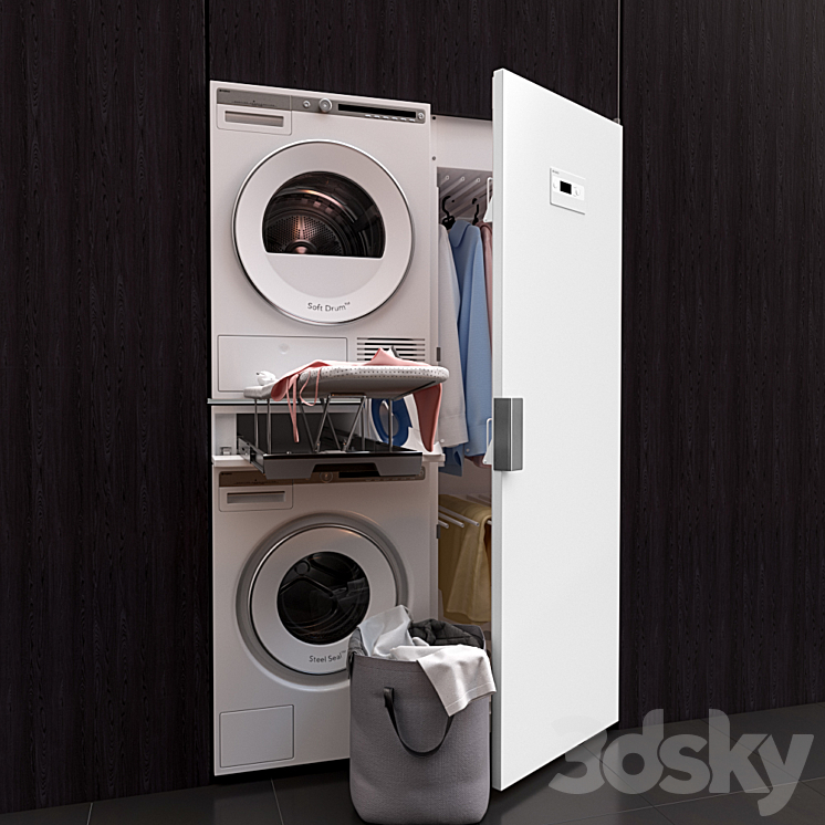 Laundry ASKO \/ ASKO Laundry 3DS Max - thumbnail 1