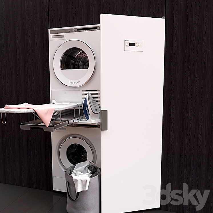 Laundry ASKO \/ ASKO Laundry 3DS Max - thumbnail 2