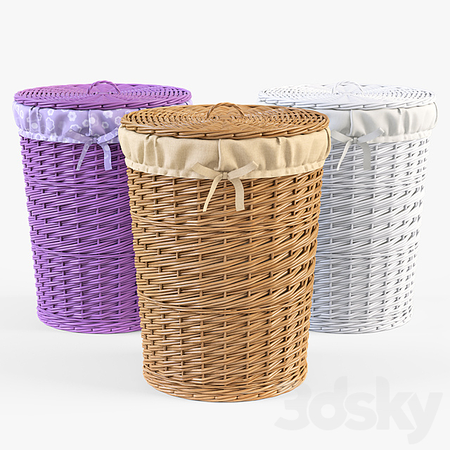 Laundry basket 003 3DSMax File - thumbnail 1
