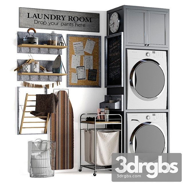 Laundry Decor 2 3 3dsmax Download - thumbnail 1