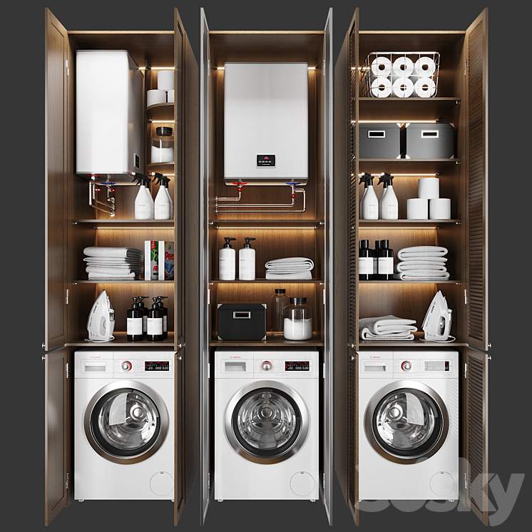 Laundry decor 3 3DS Max - thumbnail 1