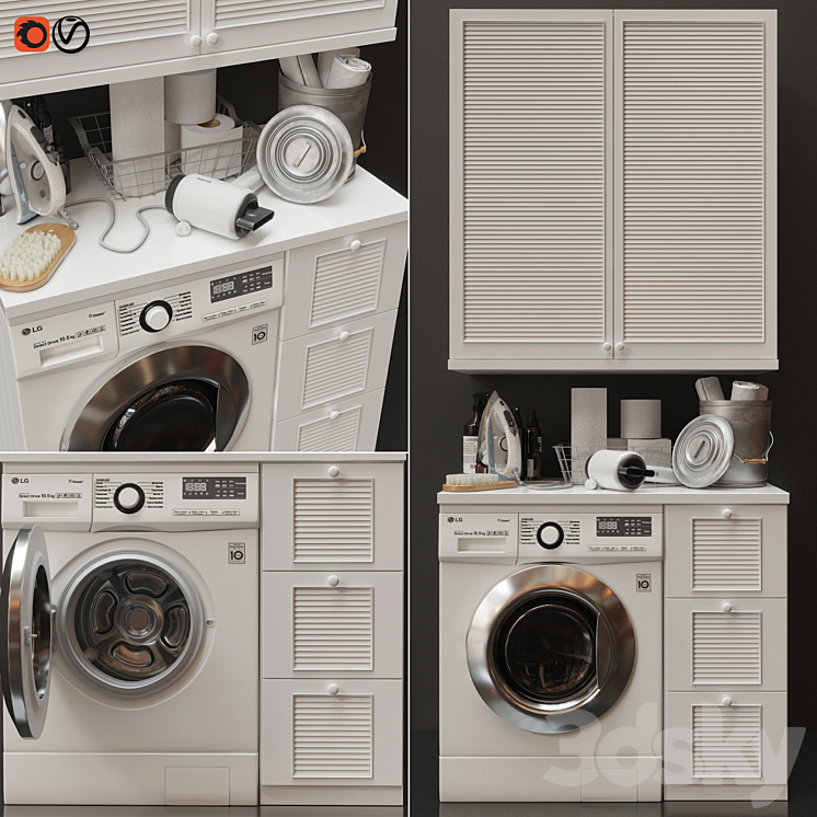 Laundry Decor 3DS Max - thumbnail 1