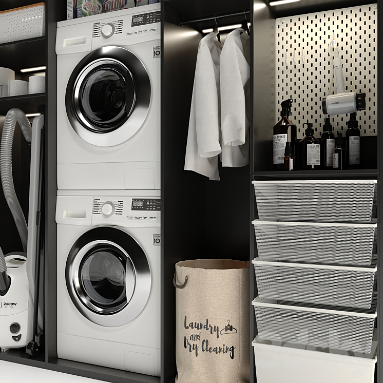 Laundry room 03 3DS Max - thumbnail 2