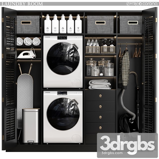 Laundry Room 05 3dsmax Download - thumbnail 1