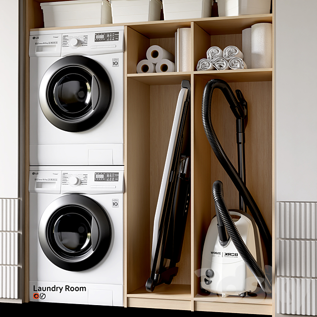 Laundry room 3DSMax File - thumbnail 2