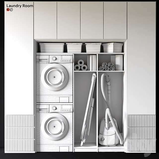 Laundry room 3DSMax File - thumbnail 3