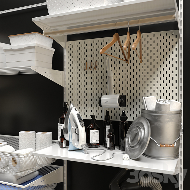 Laundry room IKEA BOAXEL BOAXEL 3DS Max - thumbnail 2