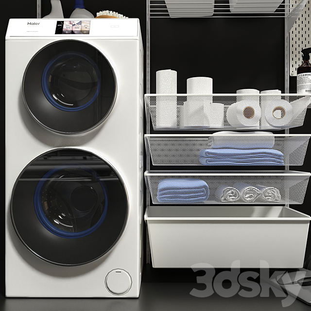 Laundry room IKEA BOAXEL BOAXEL 3DSMax File - thumbnail 4