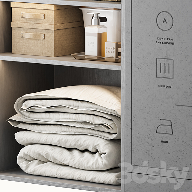 Laundry set 03 3ds Max - thumbnail 3