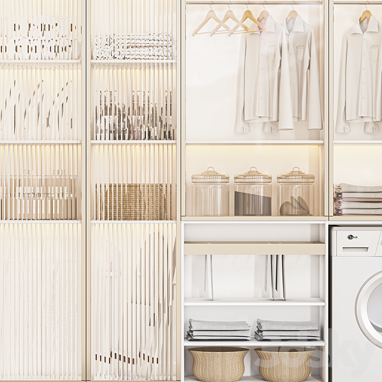 laundry set 104 3DS Max - thumbnail 2