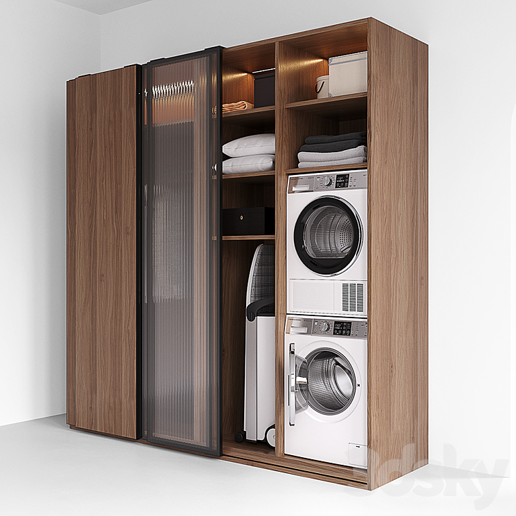 LAUNDRY SET (Fisher Paykel + Miele) 3DS Max - thumbnail 2