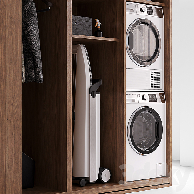 LAUNDRY SET (Fisher Paykel + Miele) 3DSMax File - thumbnail 3