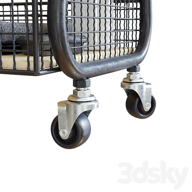 Lewis_Storage_Cart 3DS Max Model - thumbnail 2