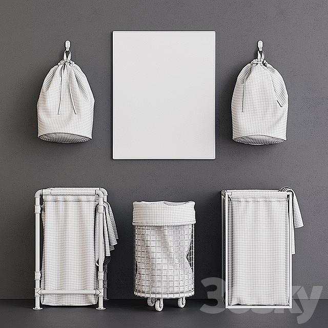 Loft Laundry Bags 3DS Max Model - thumbnail 3