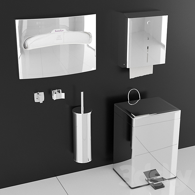 NOFER toiletSETgloss # 12 3DS Max Model - thumbnail 2