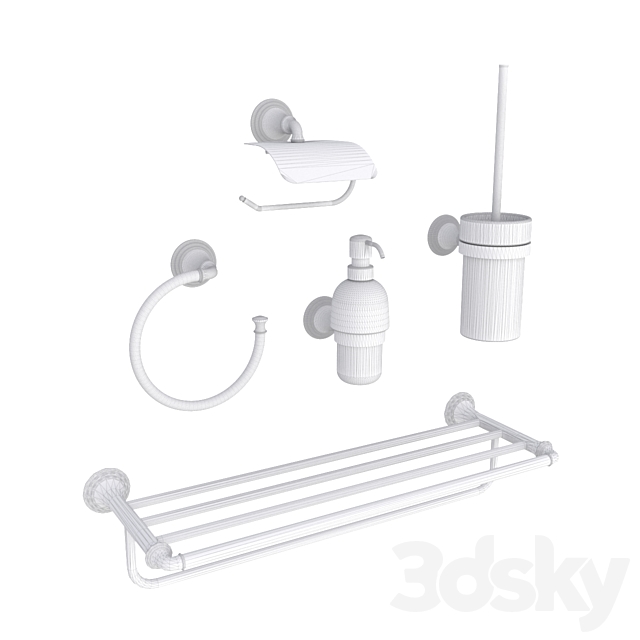 OM Fixsen Luksor Bathroom Accessories 3ds Max - thumbnail 2