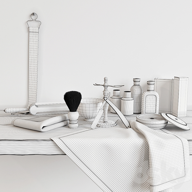 Premium shaving kit 3ds Max - thumbnail 3