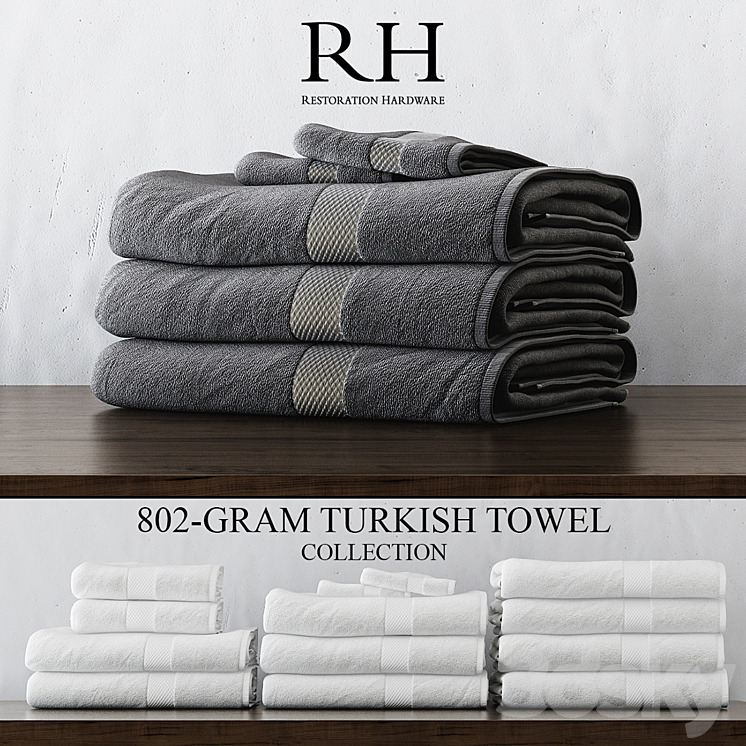 RH 802-GRAM TURKISH TOWEL COLLECTION 3DS Max - thumbnail 1