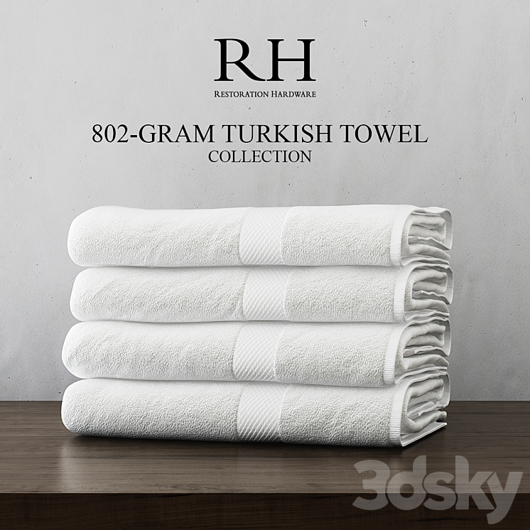 RH 802-GRAM TURKISH TOWEL COLLECTION 3DS Max - thumbnail 2