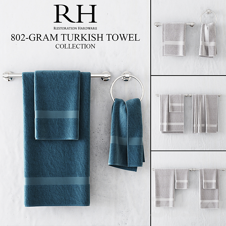 RH 802-GRAM TURKISH TOWEL COLLECTION 3DS Max - thumbnail 1