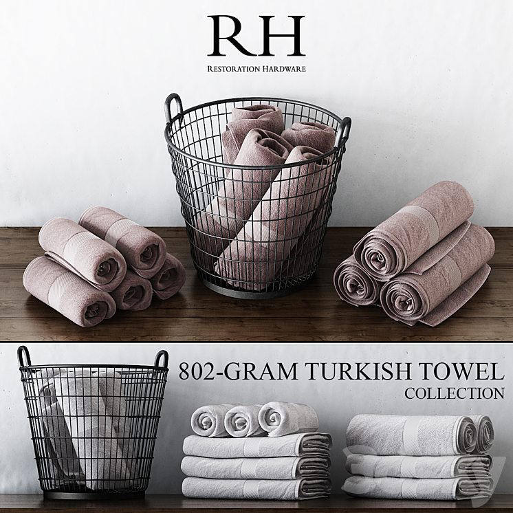 RH 802-GRAM TURKISH TOWEL COLLECTION 3DS Max - thumbnail 1