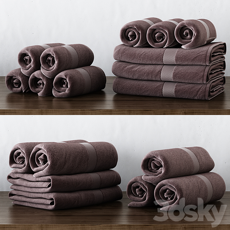 RH 802-GRAM TURKISH TOWEL COLLECTION 3DS Max - thumbnail 2