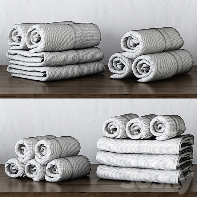 RH 802-GRAM TURKISH TOWEL COLLECTION 3DS Max Model - thumbnail 5