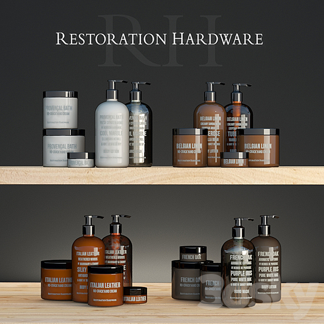 RH SOAP & LOTION COLLECTION 3DS Max Model - thumbnail 1