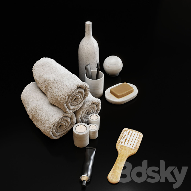 Salavatori bath decor set 3DS Max Model - thumbnail 4