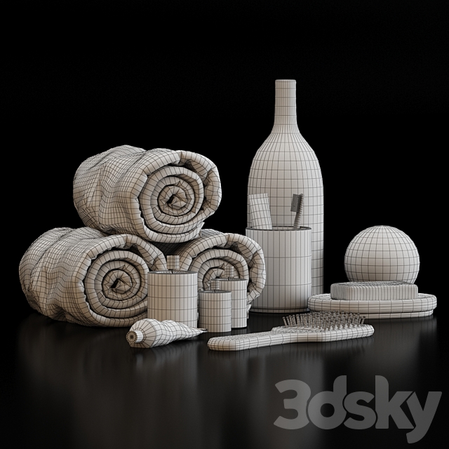 Salavatori bath decor set 3DS Max Model - thumbnail 5