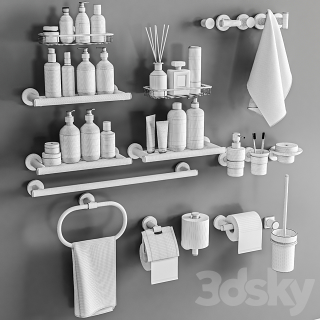 Sanco Galaxy Bathroom accessories 31 3DSMax File - thumbnail 7