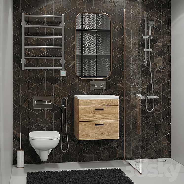 set bathroom 7 3DS Max - thumbnail 1