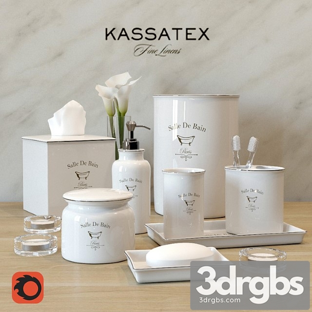 Set For Bathroom Kassatex 3dsmax Download - thumbnail 1