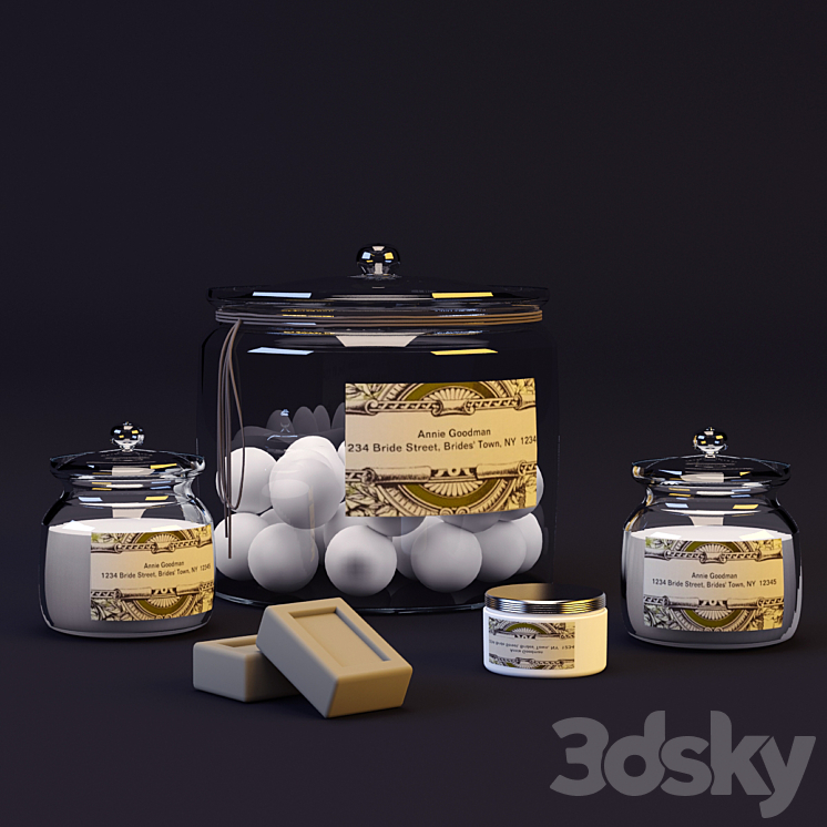 Set for taking a bath 3DS Max - thumbnail 1