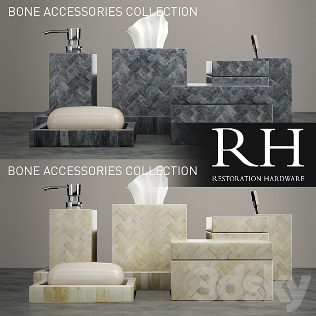 Sets for bathrooms Restoration Hardware 3DS Max Model - thumbnail 3