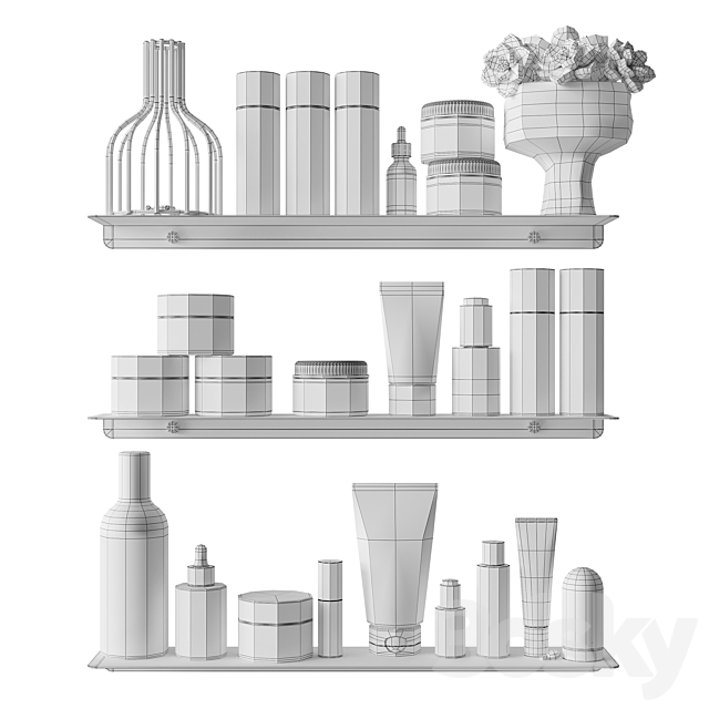 Shelves and accessories Medi-peel 3DS Max Model - thumbnail 7