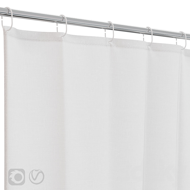 Shower curtain and bathtub Knief shape 70 3DSMax File - thumbnail 2