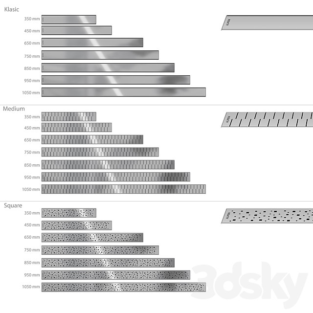 Shower drain ALPEN 3ds Max - thumbnail 3