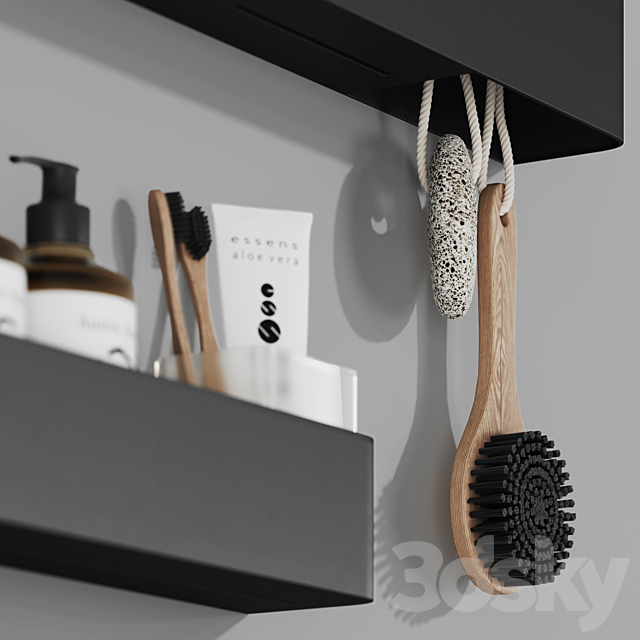 Tezza bathroom accessories 3DS Max Model - thumbnail 3