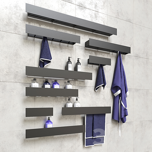 Tezza shelves 3DS Max Model - thumbnail 2