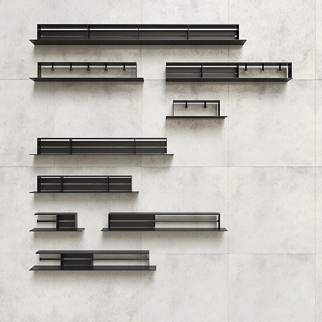 Tezza shelves 3DS Max Model - thumbnail 4