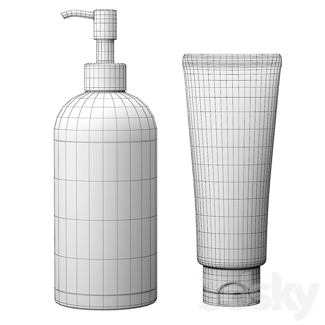 Three bathroom accessories 3DSMax File - thumbnail 2