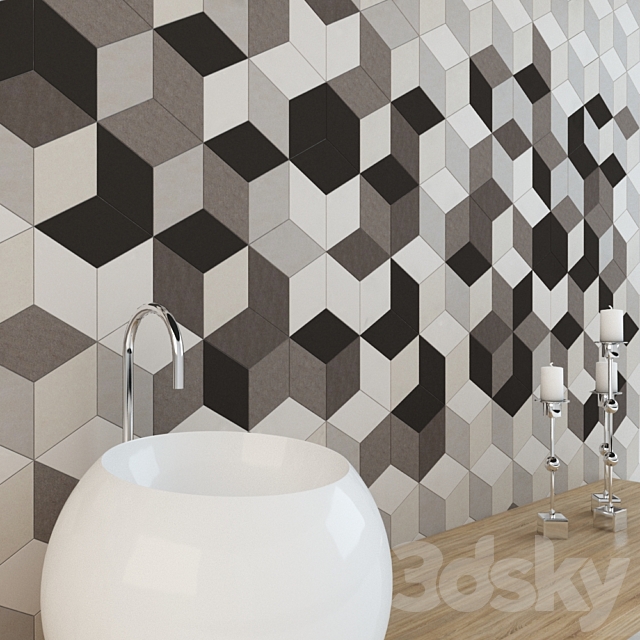 Tile Toscana Tridi from Bestile 3DS Max Model - thumbnail 2