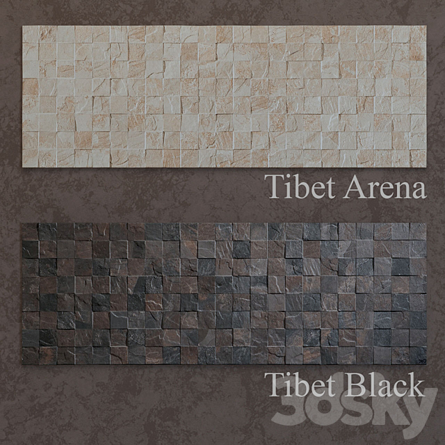 Tiles Porcelanosa Tibet – 4 types 3DSMax File - thumbnail 2