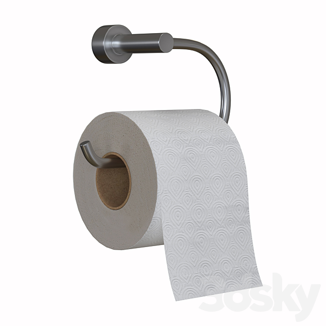 toilet paper 3DS Max Model - thumbnail 2