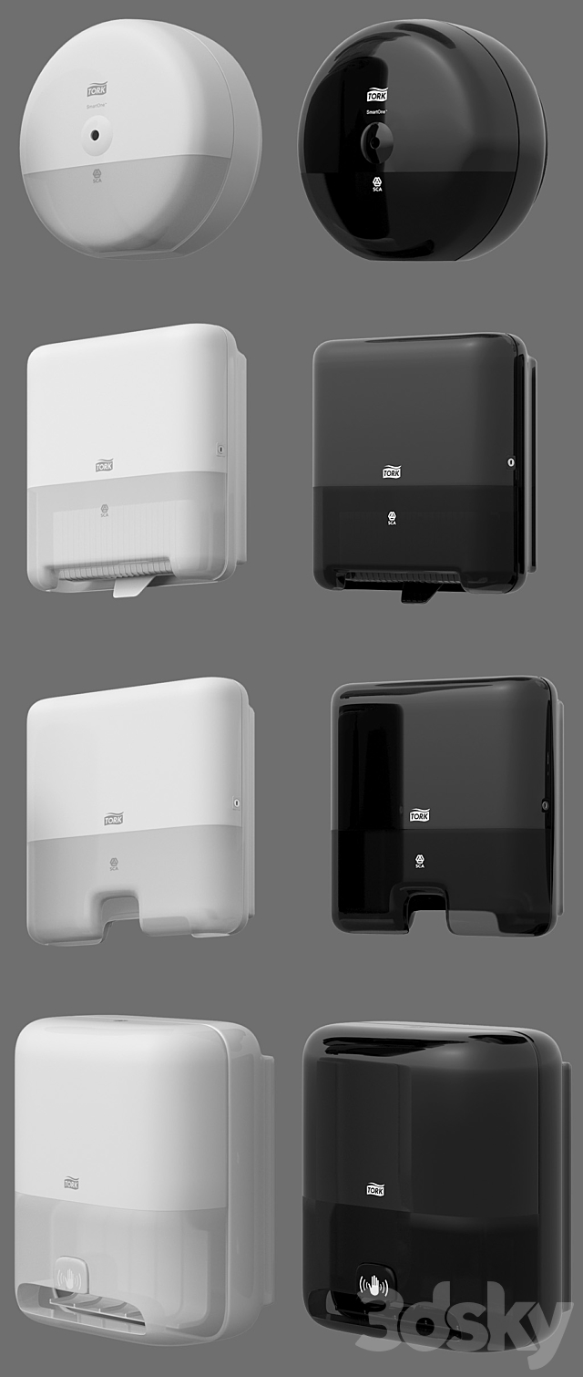 tork paper dispenser 3DSMax File - thumbnail 3