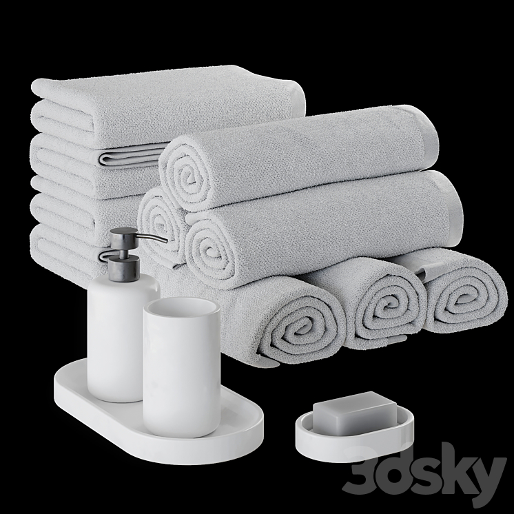 Towel 01 3DS Max - thumbnail 1