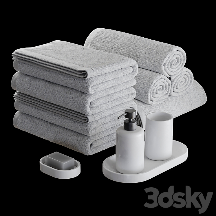 Towel 01 3DS Max - thumbnail 2