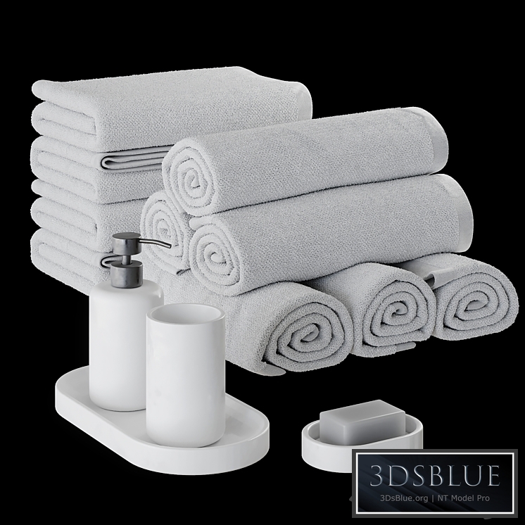 Towel 01 3DS Max - thumbnail 3